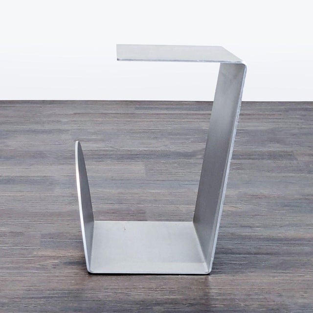 Modern Koge Design Stainless Steel Side Table For Sale - Image 3 of 6