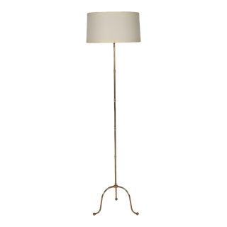 Brass Floor Lamp in the Style of Bagues, Circa 1940