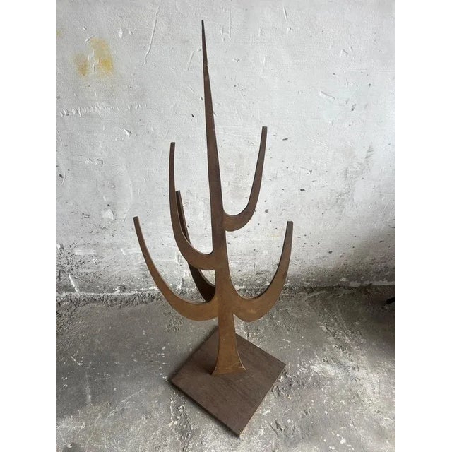 This set of 4 vintage plywood decorative stands adds a playful sculptural accent to any space. with their stylised organic...
