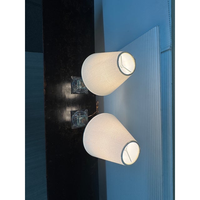 Contemporary Column Table Lamps, Pair For Sale - Image 9 of 12