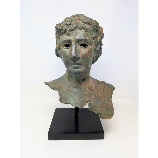 Traveling Man Treasures is selling this late 19th century Grand Tour Era Greco-Roman styled bronze bust of...