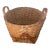 Antique American Hand-Woven Splint Wood Gathering Basket For Sale