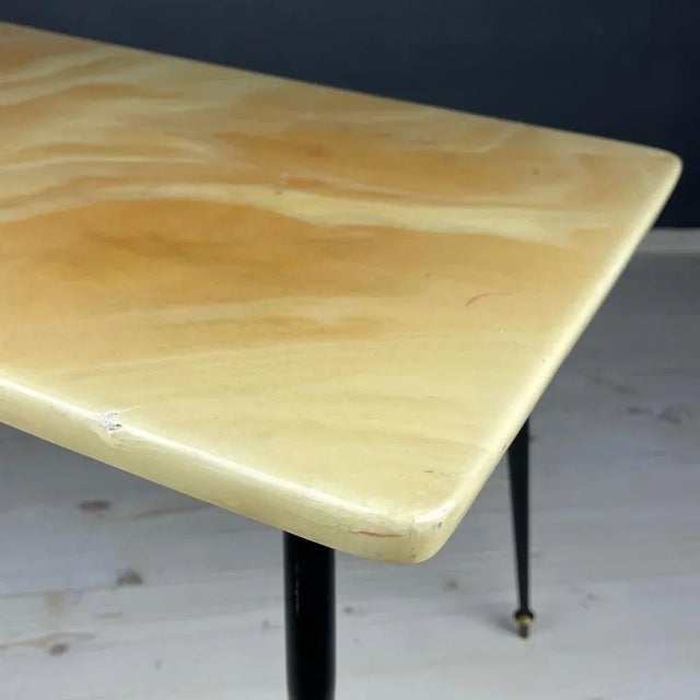 Mid-Century Beige Coffee Table, Italy, 1950s For Sale - Image 12 of 13