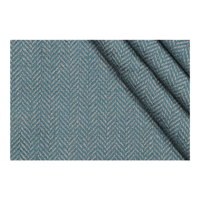 Thibaut "Montebello" Peacock W724139 Heavy Woven Chenille Upholstery Fabric - 2.5 Yards For Sale