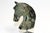 Emerald Gemstone Horse Bust Statue Emerald Nose Hand Carved Sculpture For Sale - Image 4 of 15