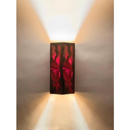Scandinavian Modern Pine Wall Sconce with Black Grain, Sweden, 1980s For Sale - Image 3 of 13