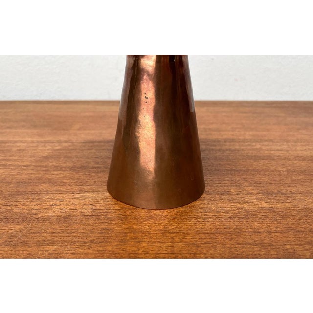 Mid-Century German Handmade Copper Candleholder from AWD, 1960s For Sale - Image 9 of 18
