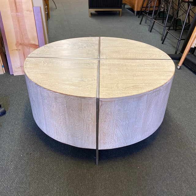 Z Gallerie Clifton Round Coffee Table Chairish