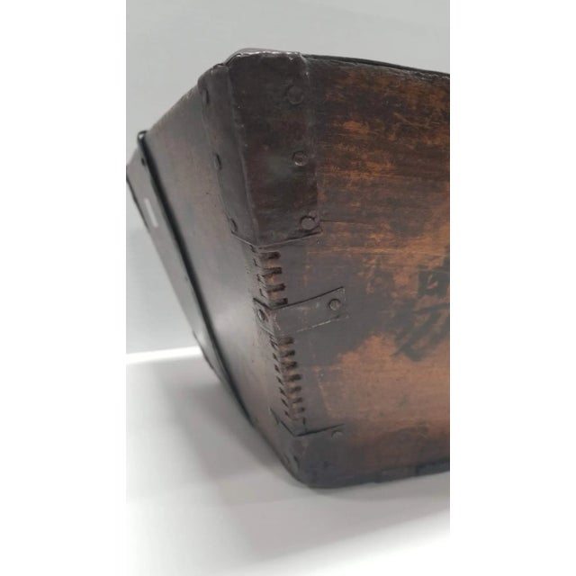 Asian 19th Century Wood Rice Container For Sale - Image 3 of 10