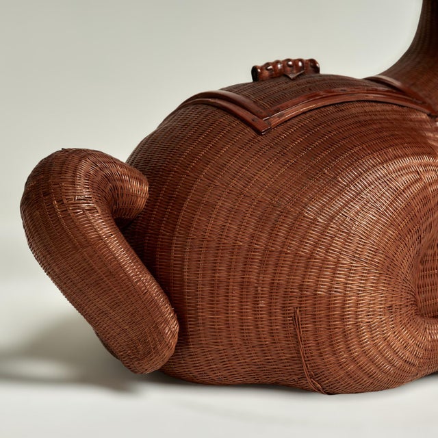 Vintage Chinese Wicker Ram Box From the Shanghai Collection For Sale - Image 12 of 12