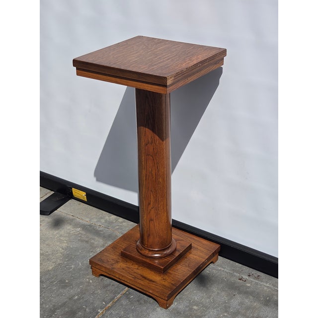 Art Deco Antique 1880s Mission Arts & Crafts Pedestal Plant or Statue Stand For Sale - Image 3 of 4
