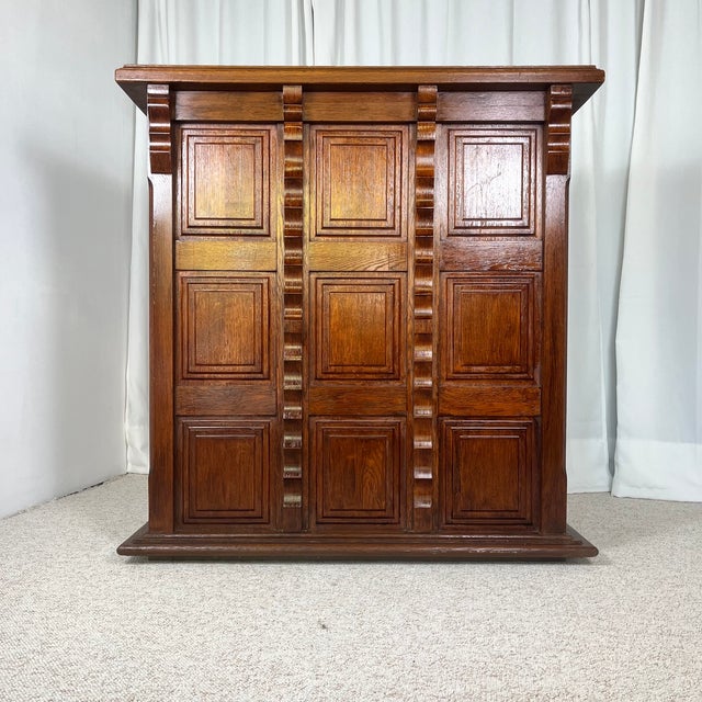 Rustic Vintage Bar in Oak, 1960s For Sale - Image 3 of 18