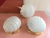 1970s 1970s Frosted Glass Scallop Shell Wall Lights - Set of Three For Sale - Image 5 of 18