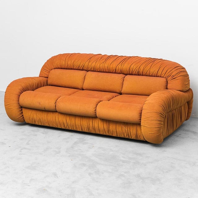 Califfo 3-Seater Fabric Sofa, from Beka, 1970s For Sale - Image 11 of 11