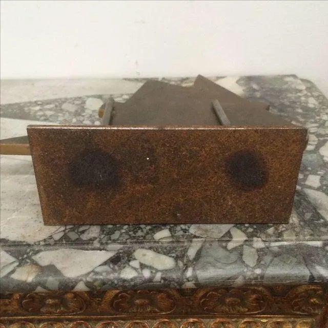 Early 20th Century French Bronze Ship Emblem on Stand For Sale - Image 5 of 6