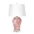 Chinoiserie Faye Chinoiserie Floral Ceramic Table Lamp, Red For Sale - Image 3 of 3