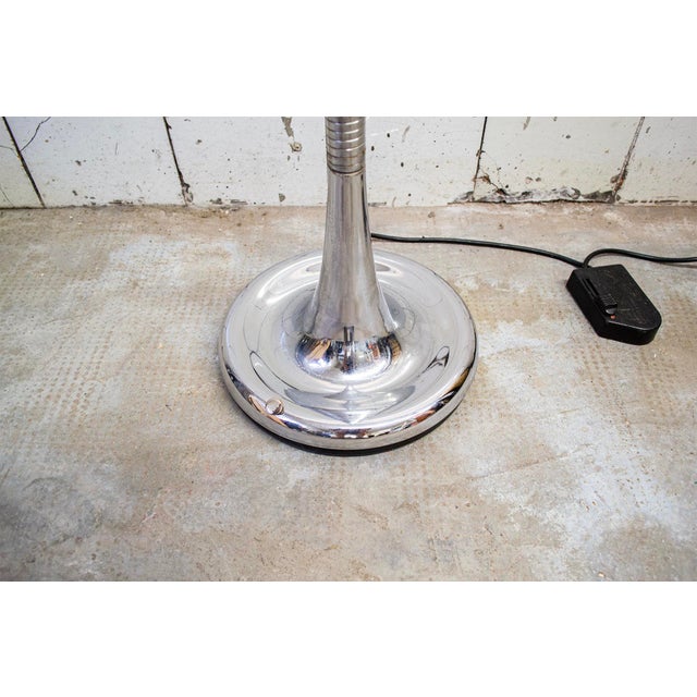 Molla Steel Floor Lamp by Eleonore Peduzzi Riva for Candle, Italy, 1970s For Sale - Image 4 of 5