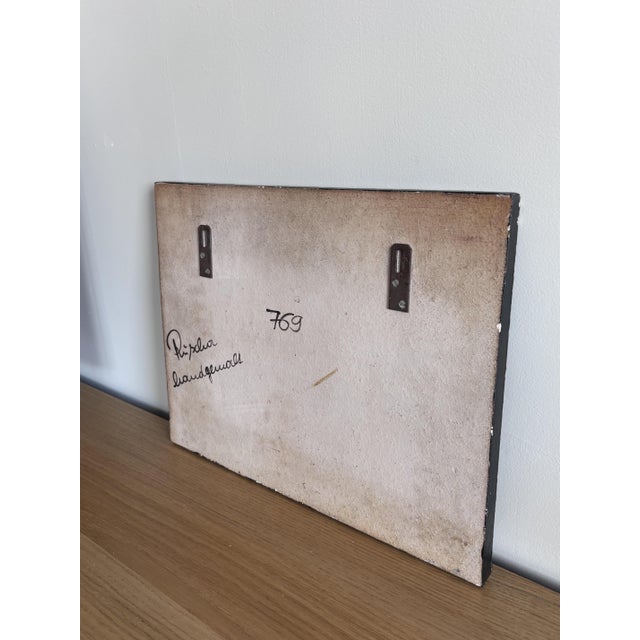 Orange Vintage Ruscha Ceramic Wall Plaque, 1970s For Sale - Image 8 of 10