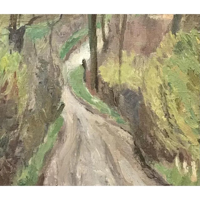 1950s Isaac Charles Goetz, Le Chemin, 1950, Oil on Canvas For Sale - Image 5 of 7