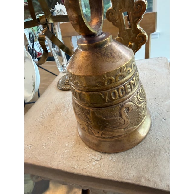 1970s Celestial Meets the Sea Brass Monastery Bell For Sale In Chicago - Image 6 of 12
