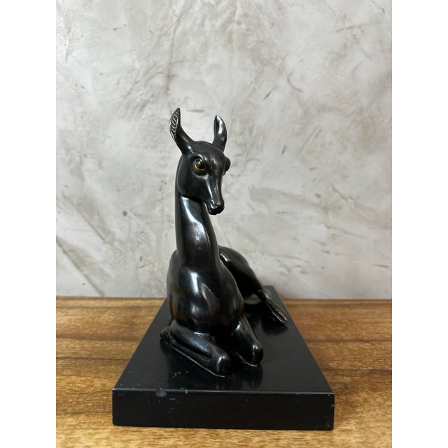 1930s Bronze Doe from Rochard, 1930 For Sale - Image 5 of 9
