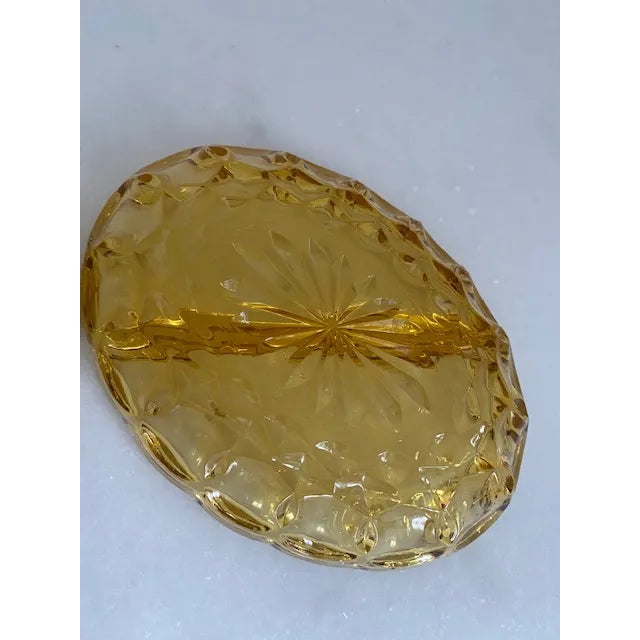 Anchor Hocking Vintage Anchor Hocking Fairfield Amber Serving Bowls For Sale - Image 4 of 9