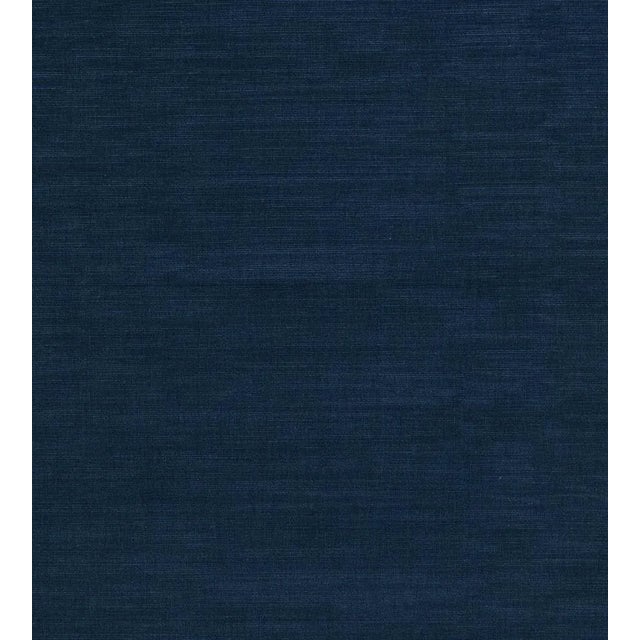 The House of Scalamandré Riva Moire Fabric, Midnight For Sale