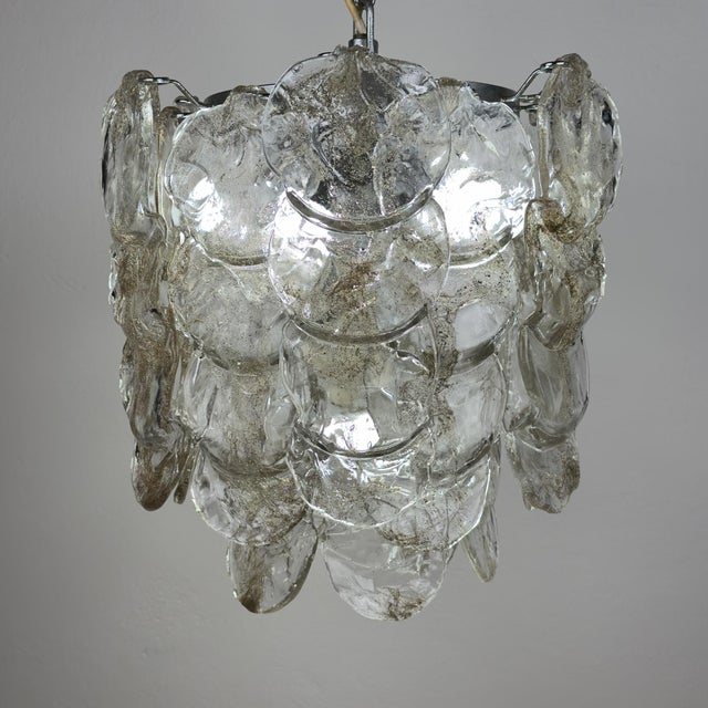Vintage Murano Glass Chandelier from Mazzega, Italy 1970s For Sale - Image 11 of 18
