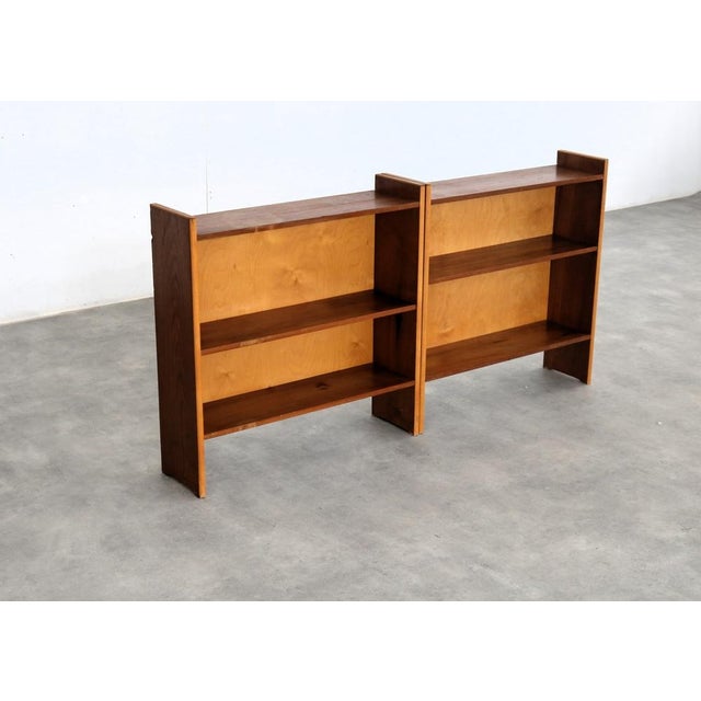 Brown Vintage Bookcases in Teak | 1960s, Set of 2 For Sale - Image 8 of 11