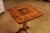 Brown Italian 19th Century Center Table with Marquetry Décor and Turned Pedestal For Sale - Image 8 of 12