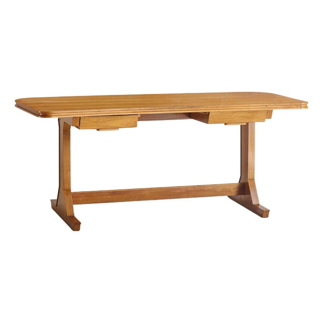 Italian Wood Desk Attributed to Gianfranco Frattini, 1950s For Sale