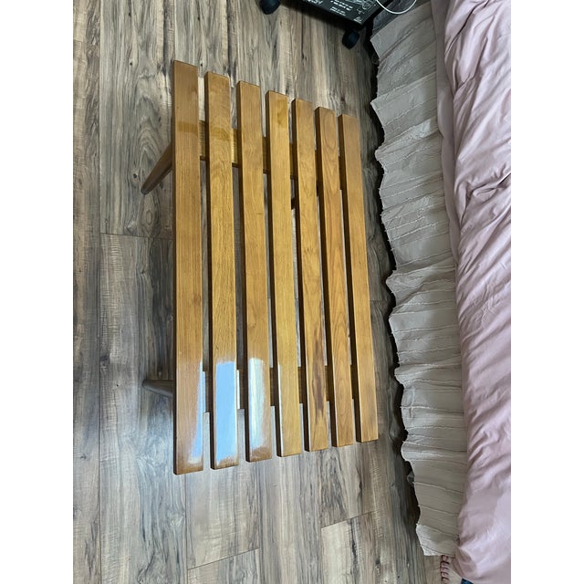 Coffee Small Mid Century Modern Bench / Cocktail Table After George Nelson For Sale - Image 8 of 8