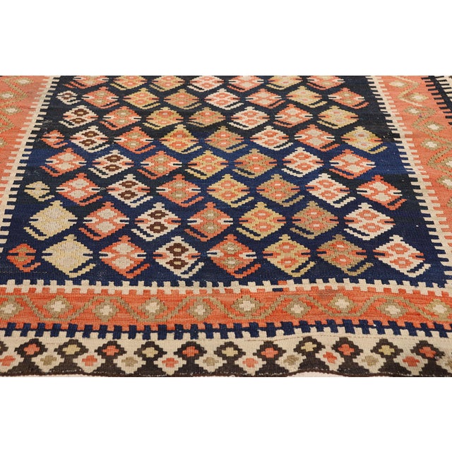 Late 19th Century Late 19th Century Persian Bijar Kilim Rug, 03'03 X 12'07 For Sale - Image 5 of 10
