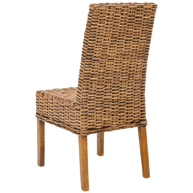 2020s Alisa 18''H Rattan Side Chair in Brown - a Pair For Sale - Image 5 of 11