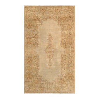 Pasargad Home Vintage Kerman Camel Wool Area Rug, 3'10'' X 6'11'' For Sale