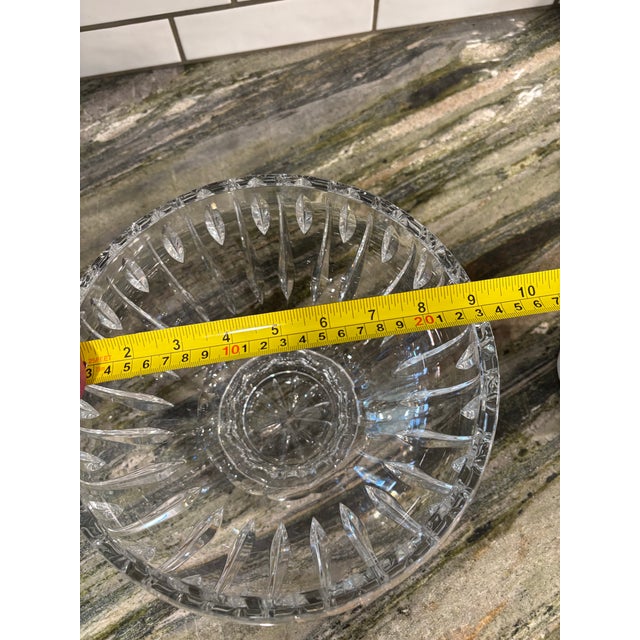 1980s Marquis by Waterford Heavy Hand Cut Crystal Bowl For Sale - Image 9 of 10