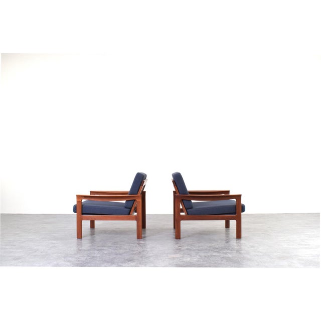 Mid-Century Modern Mid-Century Modern Danish Teak Lounge Chairs by Arne Vodder for Komfort, 1960s, Set of 2 For Sale - Image 3 of 17