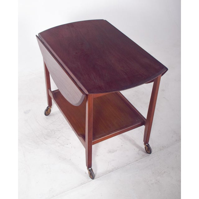 Mid-Century Modern Mid-Century Modern Danish Tea Trolley with Flaps, 1960 For Sale - Image 3 of 12