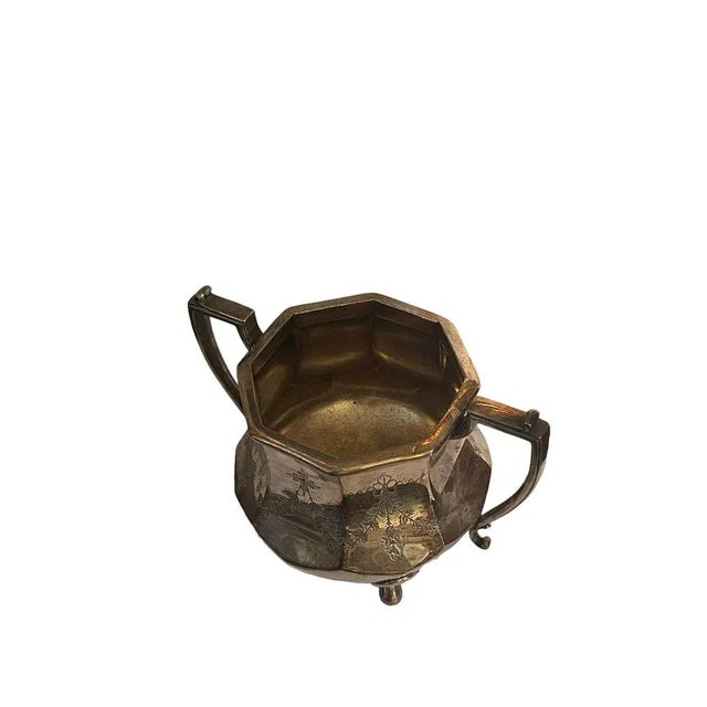 Sheffield Milk Jug and Sugar Bowl, Early 20th Century, Set of 2 For Sale - Image 6 of 9