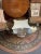1990s 1990s Clear Coated White Plaster Corinthian Column Bevelled Glass Top Coffee Table For Sale - Image 5 of 13