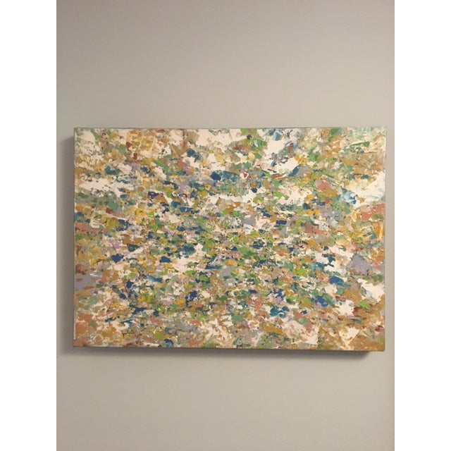 2022 Contemporary Sculptural Abstract Expressionist Oil Painting by Jesus Galvan For Sale - Image 9 of 9