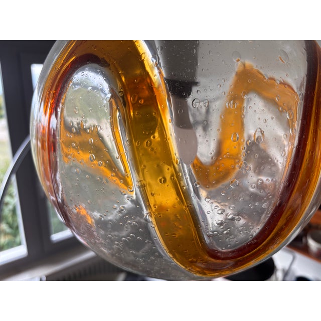 Vintage Murano Blown Glass Pendant Light from Mazzega, Italy, 1970 For Sale - Image 7 of 10