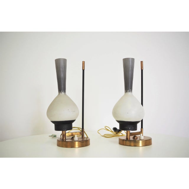 Glass Table Lamps, 1950s, Set of 2 For Sale - Image 11 of 11