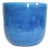 Vintage French Blue Craquelure Vase For Sale
