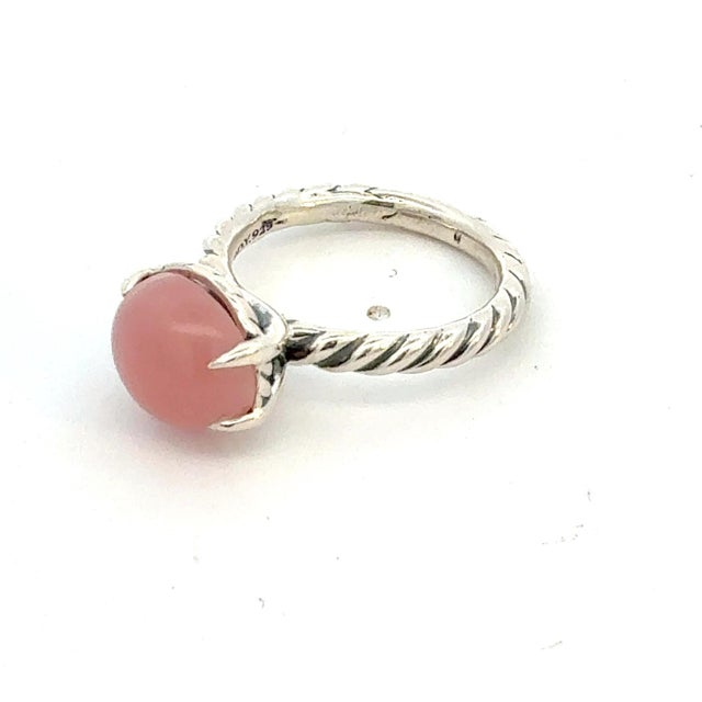 Authentic David Yurman Guava Chalcidony Ring Size 7 Sterling Silver Estate DY760 TRUSTED SELLER SINCE 2002 PLEASE SEE OUR...