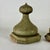 Pair of 19th C. Architectural Salvaged Large Onion Shaped Wood Finials, Painted Green For Sale - Image 11 of 15