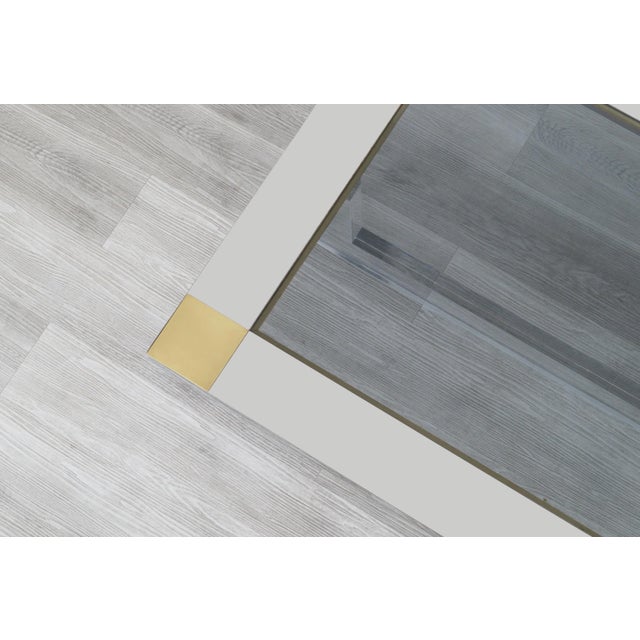 Monumental Italian Chrome and Lucite Coffee Table by Sandro Petti, 1970s For Sale - Image 11 of 12