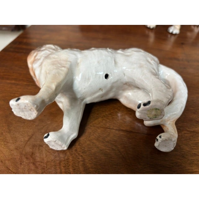 Mid 19th Century Pair of 19th Century Authentic Staffordshire Cats For Sale - Image 5 of 12