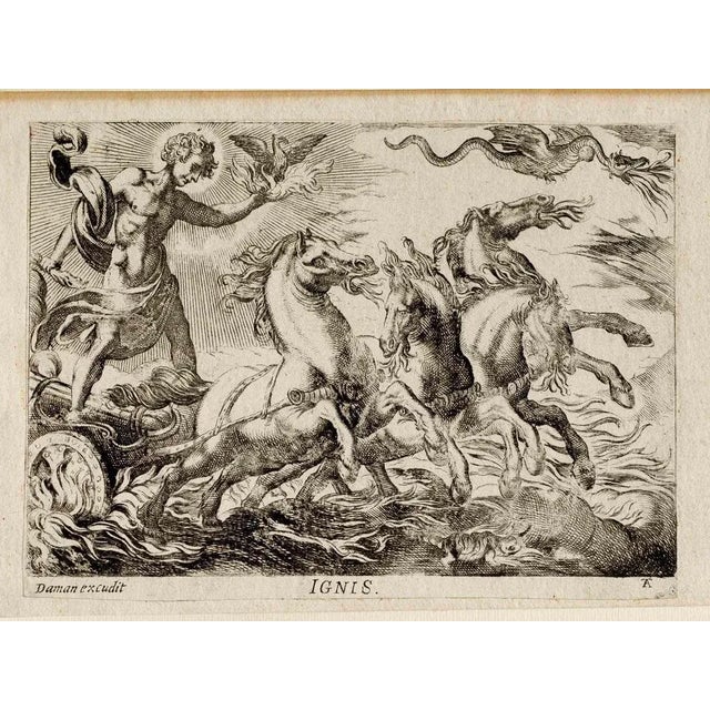 Antonio Tempesta, The Chariot of Gods, Etching, 17th Century For Sale - Image 5 of 5