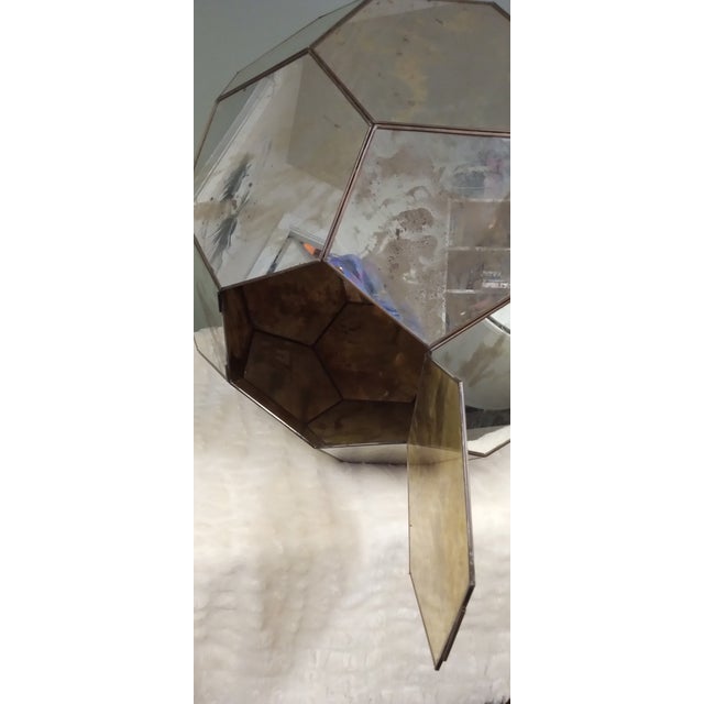 1990's Acid Patina Glass Lantern Pendant For Sale In Dallas - Image 6 of 7